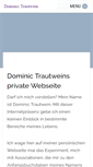 Mobile Screenshot of dominictrautwein.com